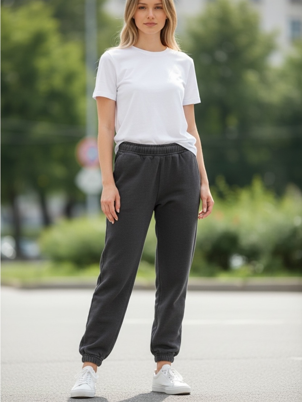 Pact Gray Organic Cotton Sweatpant Jogger